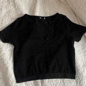Ribbed black shirt